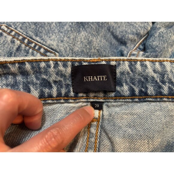 Khaite Danielle Acid-Wash Straight-Leg Jeans Sz 29 - Picture 10 of 16